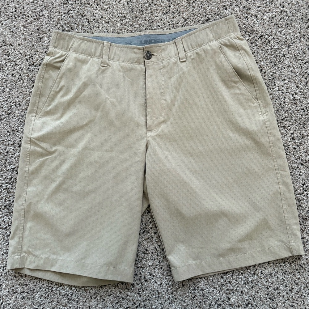 Under Armour Men's Khaki Flat Front Shorts